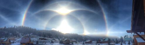 Ice Halo in New Mexico